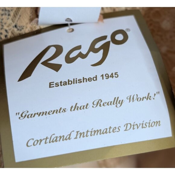 Rago Womens Lace-Trimmed Nude Bodysuit Size 44F Style 8620 - Picture 3 of 10